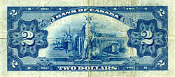1935 Two Dollar Bill (reverse)